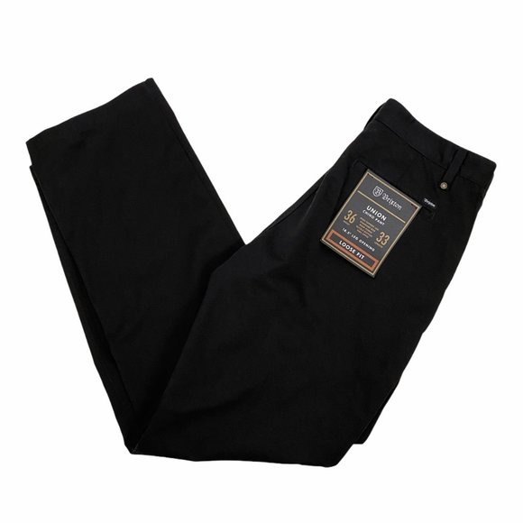 Brixton Other - Brixton Union Black Chino Pants 36 x 33 NWT